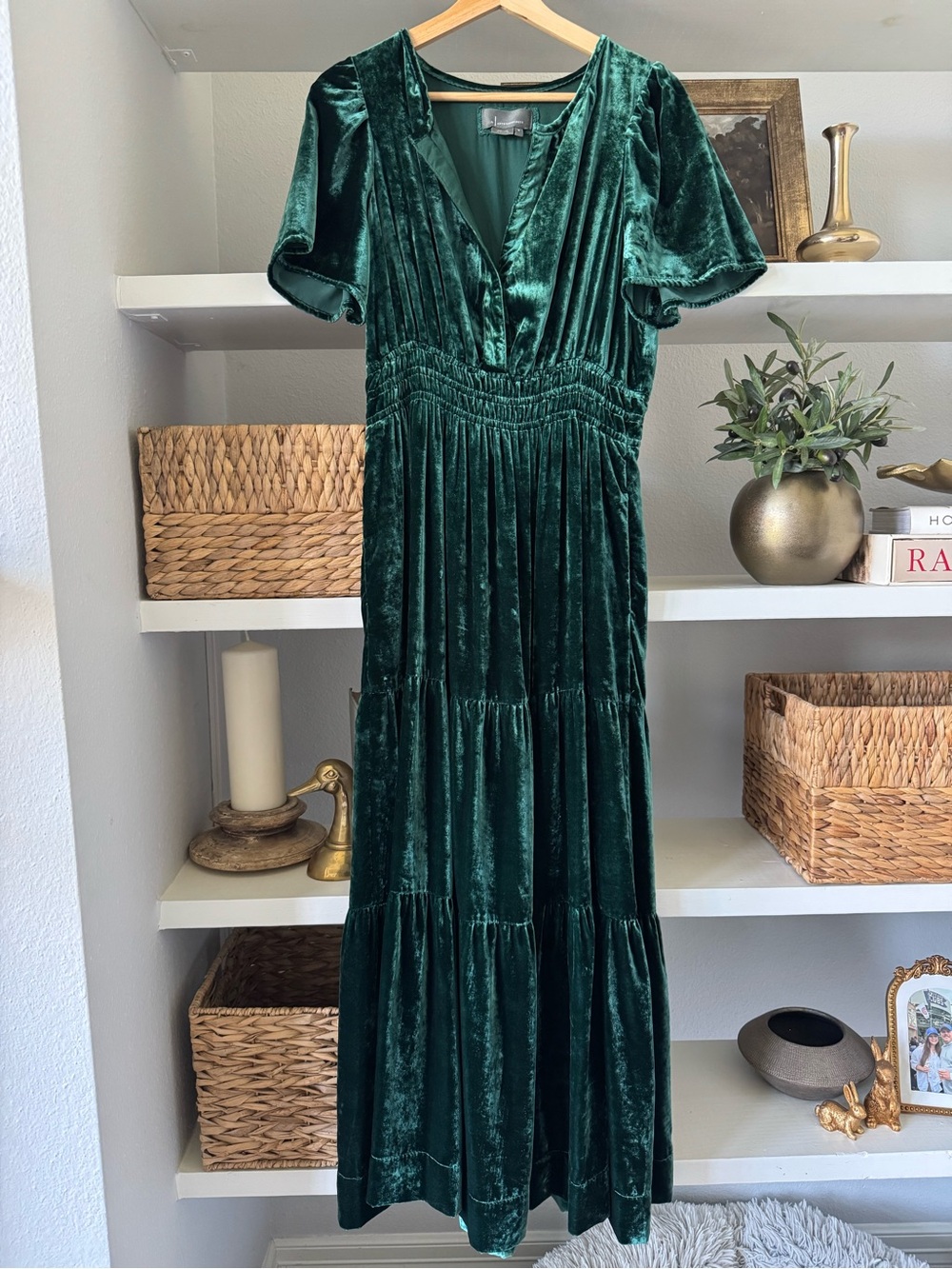 Anthropologie Somerset Maxi Dress Velvet Edition